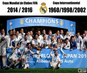 Puzle Real Madrid, světa ve fotbale klubů 2016