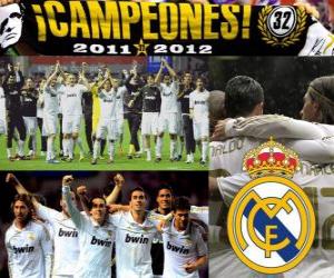 Puzle Real Madrid, vítěz španělské fotbalové ligy 2011-2012