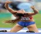 Jelena Isinbajevová slaví dobrý skok