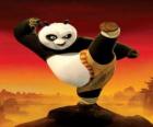 Po, obří panda fanoušek Kung Fu, výcvik, aby se stal mistrem bojovník