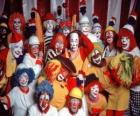 Skupina klaunů