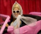 Barbie řízení auta