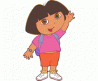 Dora The Explorer, s růžovou košili