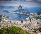 Letecký pohled na Rio de Janeiro, hlavní město státu Rio de Janeiro