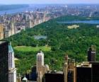 Letecký pohled na Central Park, New York
