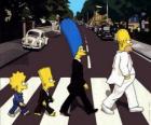 Rodina Simpsonových v celé ulici velmi elegantní