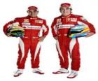 Felipe Massa a Fernando Alonso Ferrari řidičů