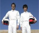 Pedro Martinez de la Rosa a Kamui Kobayashi, piloti BMW Sauber F1 Team