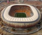 Letecký pohled na FNB Stadium nebo Soccer City Stadium (88.460), Johannesburg