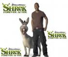 Eddie Murphy poskytuje hlas osla, v poslední film Shrek Forever Po
