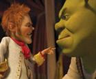 Shrek se podvedeni podpisem paktu s přátelské vyjednavače Rumpelstiltskin