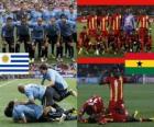 Uruguay - Ghana, čtvrtfinále, Jižní Afrika 2010