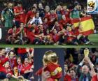 Španělsko, šampion z Mistrovství světa ve fotbale 2010 Jižní Afrika