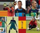 Víctor Valdés (Panther Hospitalet) španělského týmu brankáře nebo brankáře