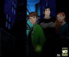 Ben, Gwen a Kevin, lidských protagonistů Ben 10 Alien sil