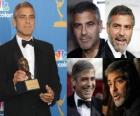 Herec George Clooney film a televizi, vyhrávat Academy Award a Zlatý glóbus
