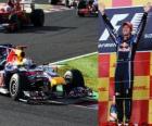 Sebastian Vettel slaví vítězství v Grand Prix Japonska (2010)