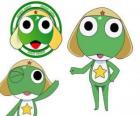 Seržant žába nebo Keroro je hlavním protagonistou a velitel armády planety Keron je