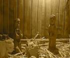 Zrození figurky a dřevěné postýlky