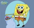 SpongeBob s taškou na cukroví