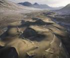 Zmrazené písečné duny v údolí Victoria