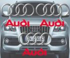 Audi logo, německý vůz značky