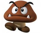 Goomba, nepřátelé Mario, druh hub s nohou