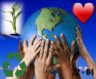 Den Země 22. dubna. Šťastný svět, svět recyklace a lásky k životnímu prostředí