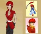 Ranma Saotome ve své ženské podobě, Ranma je hlavní postava anime Ranma