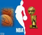 Logo NBA, profesionální basketbalová liga ve Spojených státech amerických