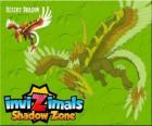 Desert Dragon. Invizimals Shadow Zone. Tento výkonný drak ovládá slunce a žije v jeskyních pouště Gobi