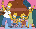 Rodina Simpsonových ve svém domě ve Springfieldu