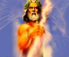 Zeus, řecký bůh oblohy a hrom a král Olympic bohů