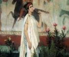 Řecké žena či dáma s tuniky nebo chiton