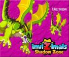 Jungle Dragon. Invizimals Shadow Zone. Draci mají džungle silná zbraň, kyselina, která plivat proti nepříteli