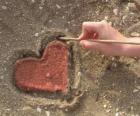 Srdce v písku