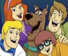 Scooby Doo a všechny gang: Shaggy, Velma, Fred a Daphne