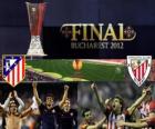 Atlético Madrid vs. Athletic Bilbao. Finále evropské ligy 2011-2012 na národním stadionu v Bukurešti, Rumunsko