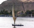 Řeka Nil je největší řeka v Africe, procházející Egypt
