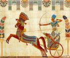 Egyptský válečník a kočár