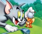 Tom a Jerry na golfovém hřišti