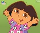 Dora The Explorer, s košilí s květinami