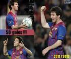 Leo Messi, střelec v dějinách španělské ligy, 2011-2012