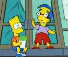 Bart Simpson a Milhouse Van Houten, dva velcí přátelé