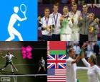 Tenisové čtyřhry smíšené Londýn 2012