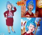 Bessie všetečka z LazyTown mluvit o její mobilní telefon