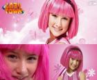 Stephanie, dívka protagonista z Lazy Town, který miluje růžovou barvu