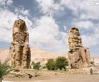 Memnonovy kolosy, Luxor, Egypt