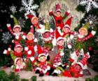 Skupina vánoční elfů