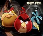 Ostatní tři ptáci z videohry Angry Birds